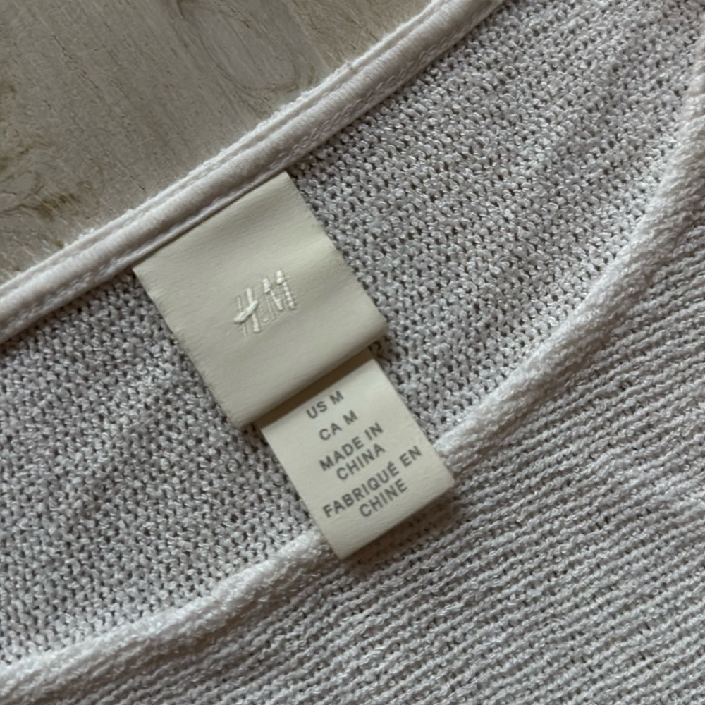 H&M see through white top